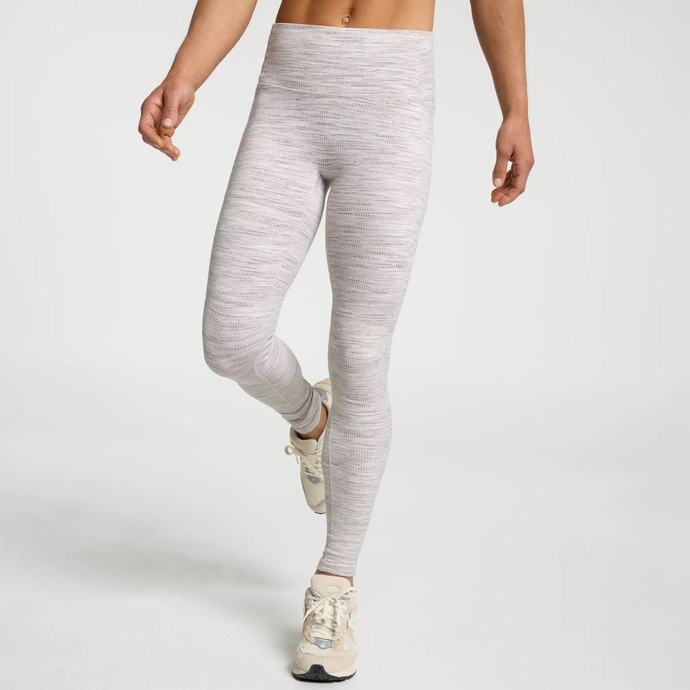 Calia Womens Essential High Rise Pocket Leggings Light Gray Space Dye Medium M